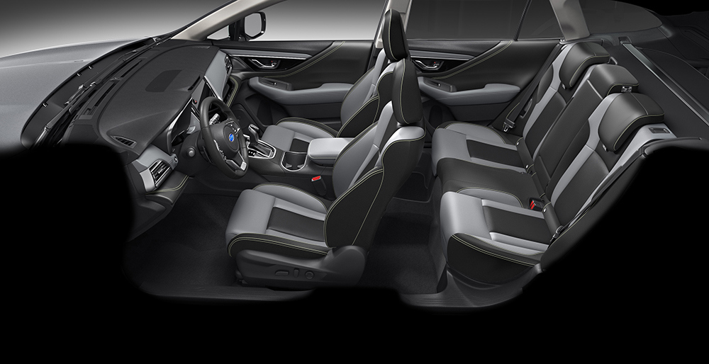 Subaru Outback Field kestävällä, vettä hylkivällä StarTex-verhoilulla istuimissa.