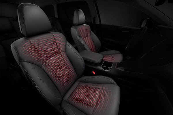 Kuvitus, joka näyttää aktiiviset lämmityselementit Subarun kuljettajan ja matkustajan istuimissa.
